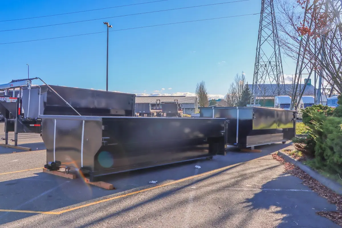 Roll-off dumpster ready for waste disposal at job site for Residential Dumpster Rental in La Mesa